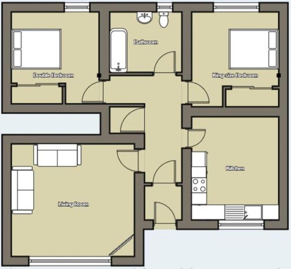 Hill View 2 Bedroom Free Parking Inverness Exterior foto